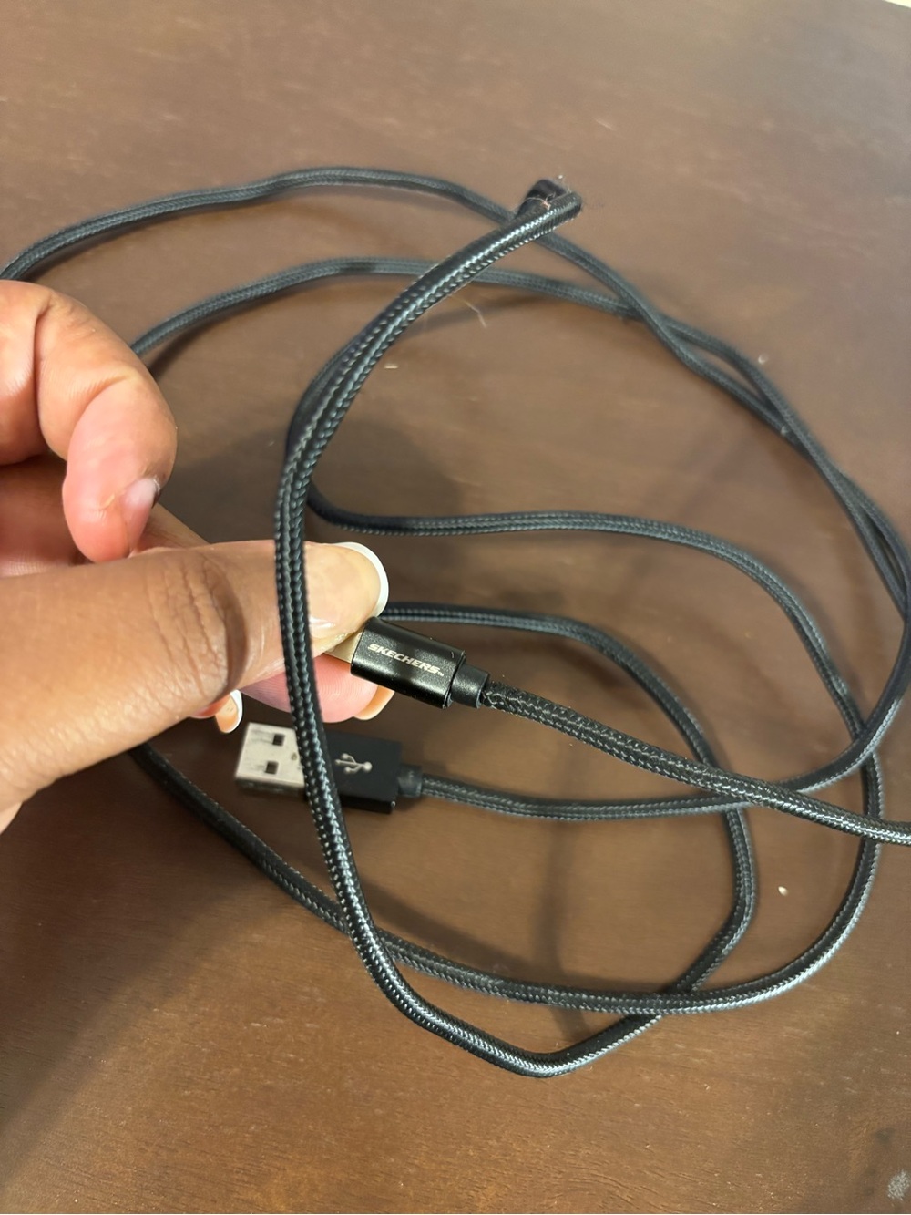 Skechers Braided Lightning Charging Cable USB-A to iPhone iPad - untested